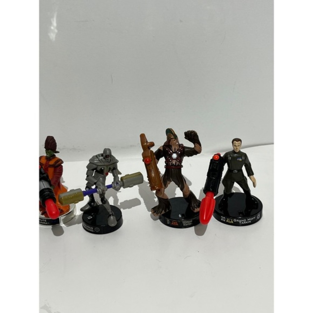 Star Wars Attacktix Lot Nute Gunray Grievous Bodyguard Wookiee Tarkin Hasbro